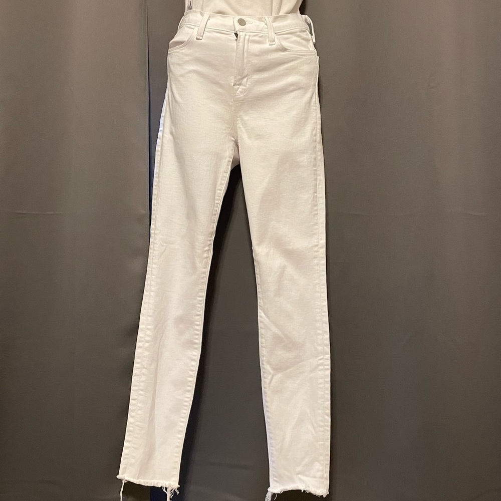 J Brand white skinny jeans